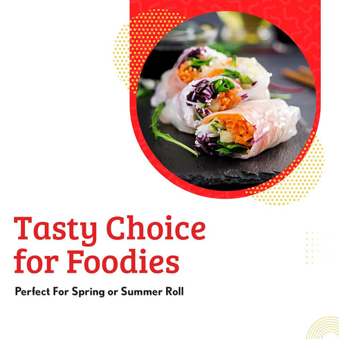 Cathay Fresh Spring Roll Rice Paper Wrappers, 30 Sheets, Non-GMO, Low Carb, Vietnamese Summer Wrap.
