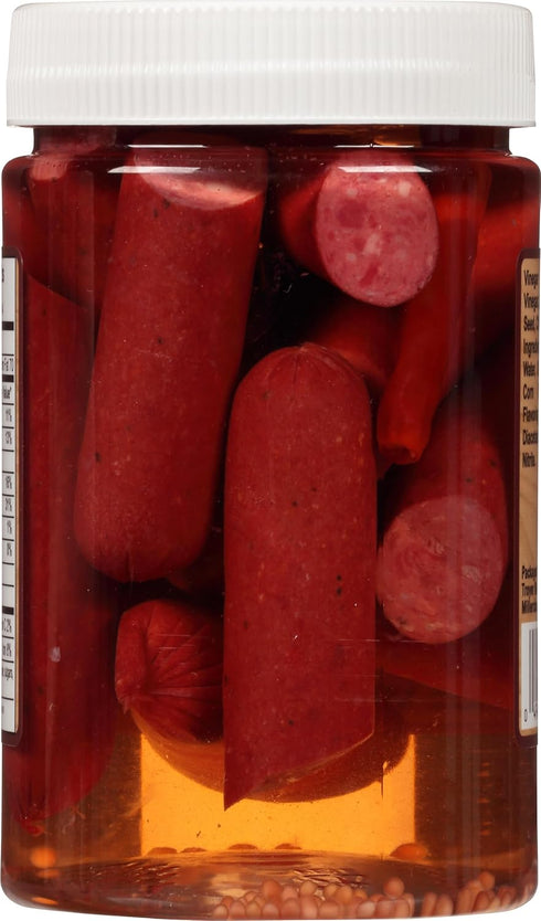 Country 8 Backroad Pickled Smoked Polish Sausage, Ounce Jar