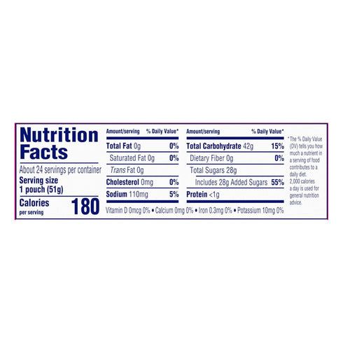 1.8 (Pack 24) SweeTARTS Soft and Chewy Ropes, Cherry Punch Flavor, Ounce Pouches