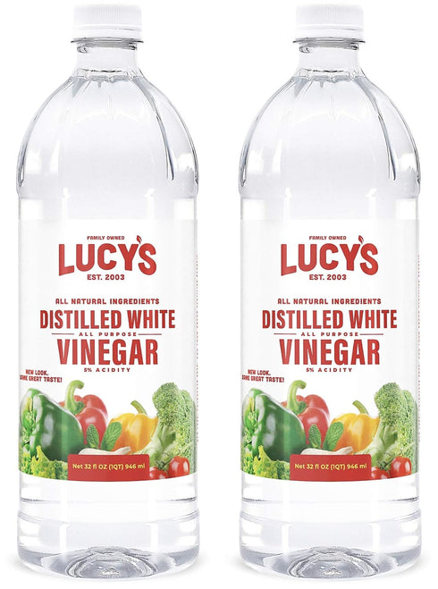 Lucy's Family Owned - Natural Distilled White Vinegar, 32 oz. bottle (Pack