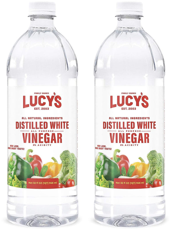 Lucy's Family Owned - Natural Distilled White Vinegar, 32 oz. bottle (Pack