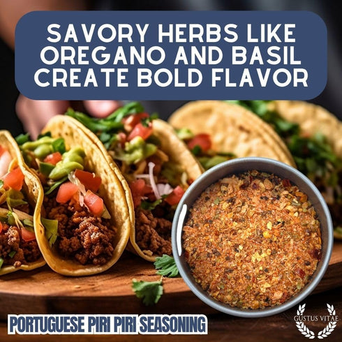 GLP-1 Portuguese Piri Piri Fire Seasoning | Gourmet Spice Blend | Non GMO, All Natural | Handmade in Small Batches