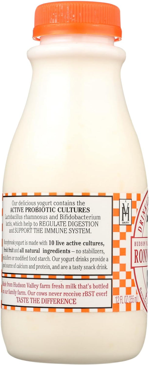 RONNY BROOK 12 RONNYBROOK FARM DAIRY Peach Drinkable Yogurt, FZ