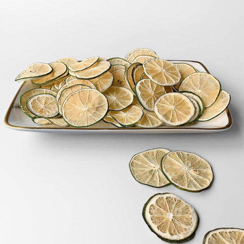 Oranfit (3oz/85g) Dried Lime Slices, Natural Dried Lime Slices, Crafts Cake Decoration Cocktail Garnish Table Scatters