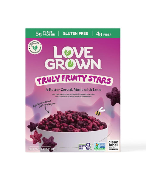 Love Grown Gluten-Free Bean Stars Cereal - Plant-Based, Vegan, Non-GMO Certified -