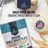 5 Lb Great River Milling Organic Whole Wheat Flour | Unbleached & Unbromated | High Protein & Fiber | Non-GMO, Kosher |