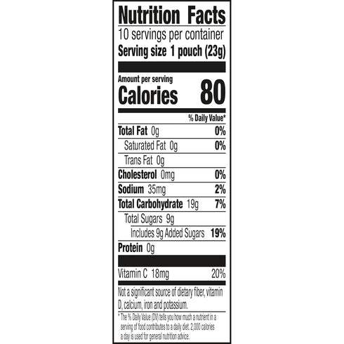 10 Gabby's Dollhouse Fruit Flavored Snacks, Treat Pouches, Gluten Free, ct