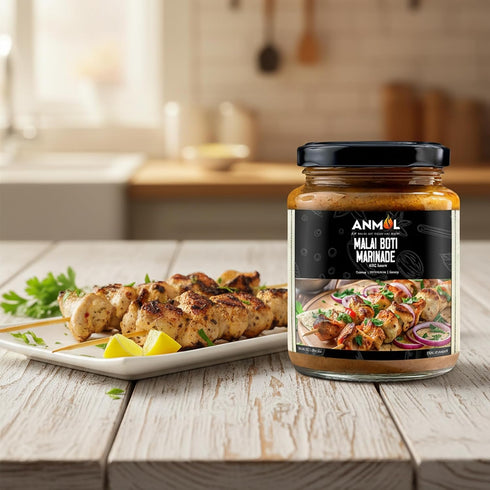ANMOL (300g, 10.40 OZ) Malai Boti Marinade Creamy & Savory BBQ Sauce for Grilling & Roasting Perfect for Malai Boti