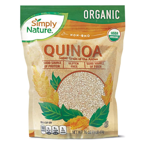 Generic Simply Nature Organic Non-GMO Quinoa SUPERFOOD Complete Protein, High Fiber, Digestive Health,