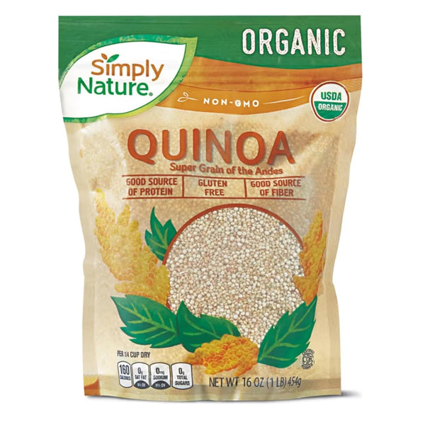 Generic Simply Nature Organic Non-GMO Quinoa SUPERFOOD Complete Protein, High Fiber, Digestive Health,