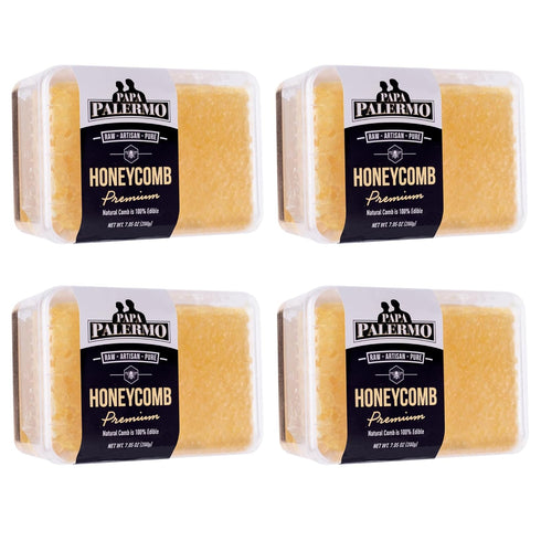 Papa Palermo Honeycomb 100% Edible, All-Natural, Gourmet Raw Honeycomb, No Additives, No