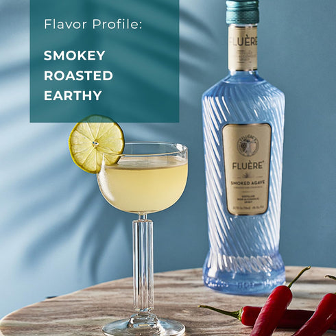 FLURE Smoked Agave | Zero Proof Mezcal Alternative | Non-Alcoholic Distilled Spirit | Made With Natural Agave Juice