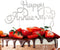 Happy Anniversary Cake Topper, Wedding Anniversary Crystal Rhinestone Party Decoration, Silver