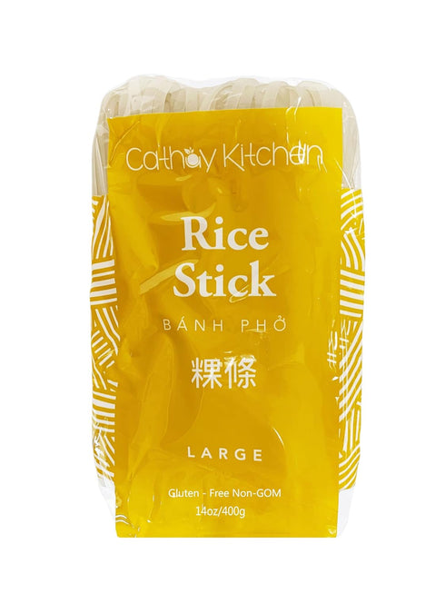 CATHAY KITCHEN 5mm 42oz Pack 3 Cathy Kitchen Large Rice Stick Noodles, Gluten-Free, Non-GMO, For Pad Thai & Banh Pho