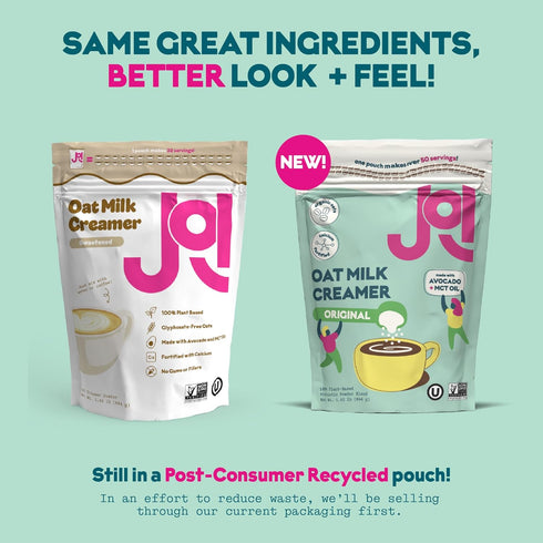32 JOI Instant Oat Milk Creamer Pouch - Makes servings - Vegan, Kosher, Shelf-Stable, and Gluten-Free - Use for Coffee
