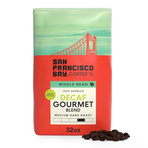 San Francisco Bay Coffee - Decaf Medium-Dark Roast Whole Bean Coffee -