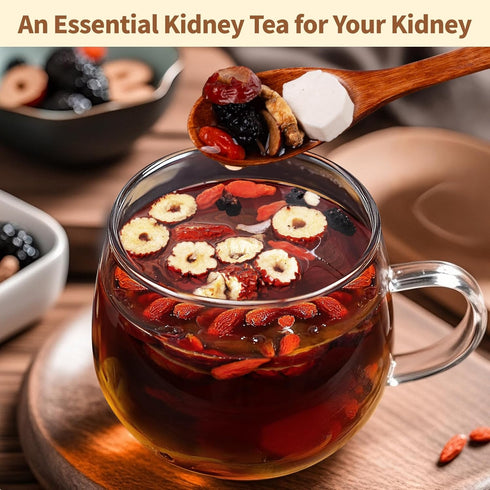 Solisleaf (60 Bags/2 Pack) Kidney Tea Formula Ginseng Six Treasure Tea - Natural Chinese Traditional Herbal Ginseng