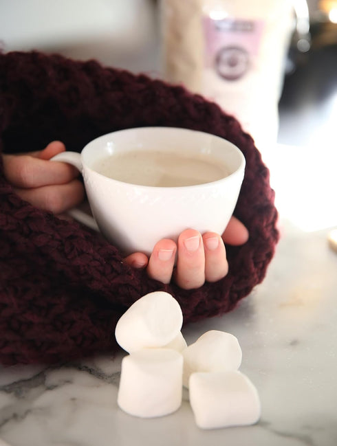 5 Kauffman Orchards White Chocolate Instant Cappuccino Hot Drink Mix, Bulk Pound Bag