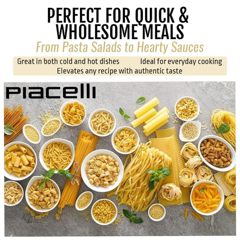 Piacelli 2pk Short fidelini pasta - Protein Pasta Made from Fine Durum Wheat Semolina for Rich Flavor - Enjoy Organic