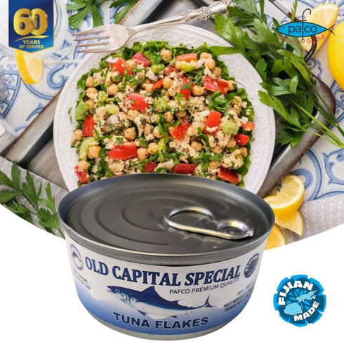 FIJIAN MADE (Pack 6 170g Albacore Old Capital Special - Tuna Flakes in Vegetable Oil of Can x Ea) tuna flakes | The