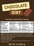 2 Chocolate Cookie Crumbs, Chocolate Graham Cracker Crumbs Pie Crust, Dirt Coffee Topping and Dessert Ice Cream Topping