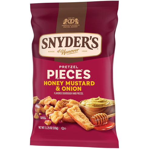 11.25 Oz Snyder's of Hanover Honey Mustard & Onion Flavored Pretzel Pieces