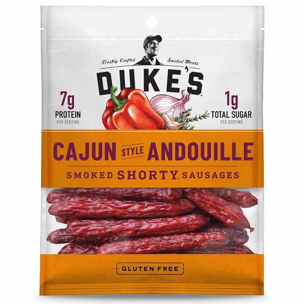 Duke's Pork Cajun Andouille Smoked Shorty Sausages, 7g Protein Per Serving, 5