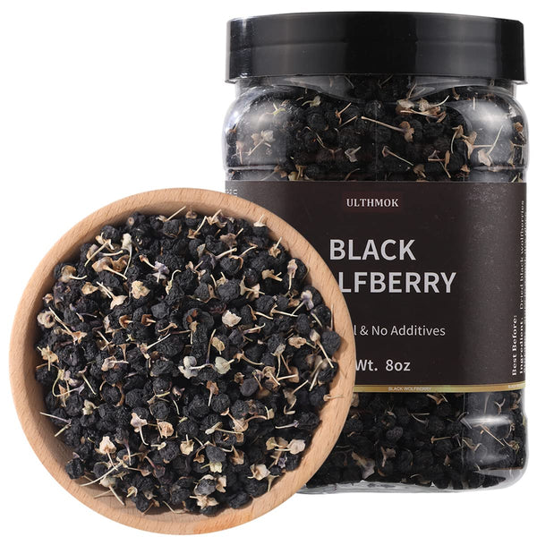 Premium Dried Black Goji Wolfberry tea-8Oz/227g,100% Natural & No Additives Goji Berry.