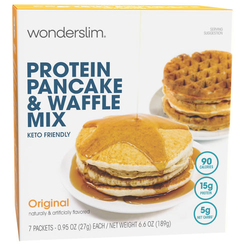 Wonderslim Protein Pancake & Waffle Mix, Original, Low Sugar & Low Calorie