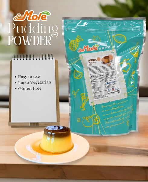 Flavmore Pudding Powder Mix (2.2 lbs) - Various flavors of pudding with ingredients on hand. High flexibility in making pudding-flavored treats!