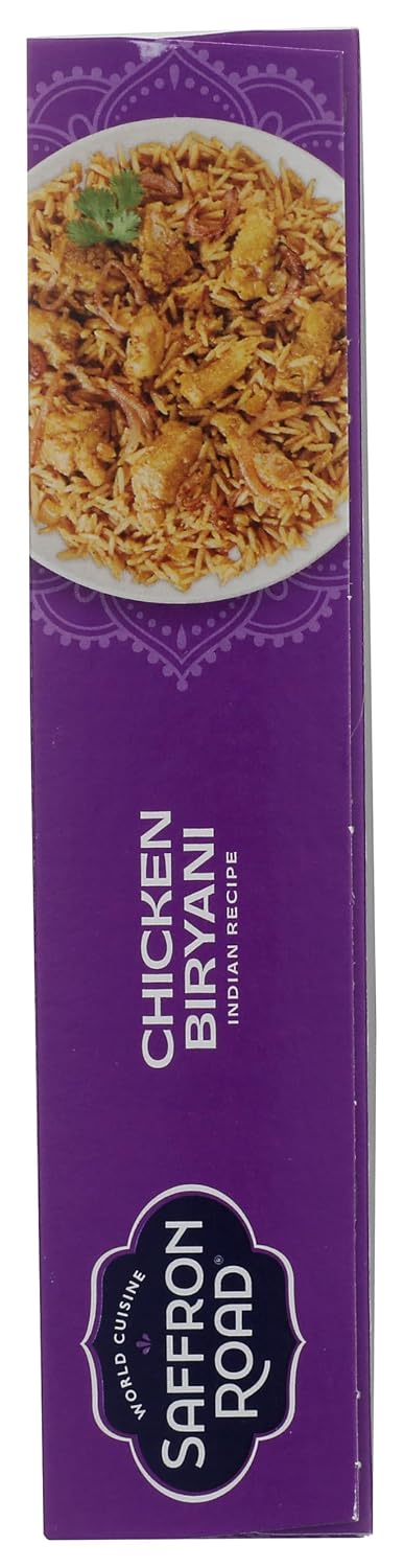 Frozen 10 Saffron Road Chicken Biryani High Protein, Seed Oil Free, Chickens Raised with No Antibiotics, No Artificial