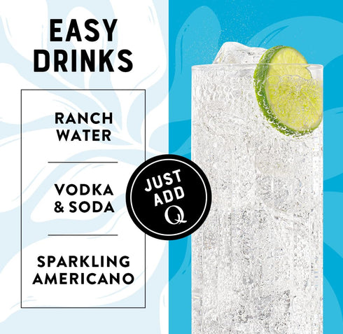 0 7.5 oz (Pack 24) Q CLUB SODA - Club soda with Himalayan Salt - Ideal for Cocktails & Mocktails - No Sugar, Perfectly