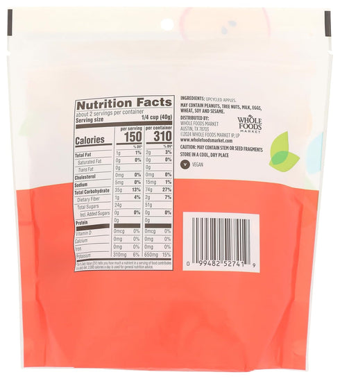 365 3 by Whole Foods Market, Dried Upcycled Apple Slices, Ounce
