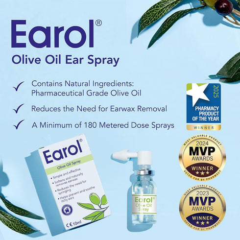 Earol 10ml (2) Olive Oil Spray by