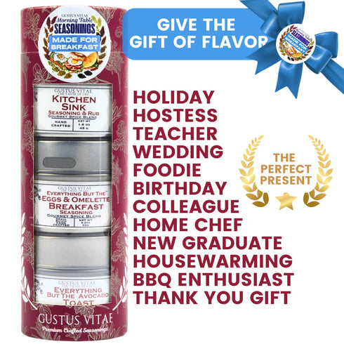 Packaged Set 3 GLP-1 Made for Breakfast: The Morning Table Seasonings | Gift of Spice Blends | All Natural, Non GMO |