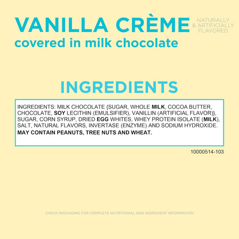 1.3 oz. (Pack 18) RUSSELL STOVER Easter Vanilla Crme Milk Chocolate Easter Egg
