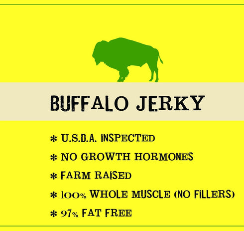 Jerky.com Exotic Buffalo Jerky Sampler - Wild Game Meat Snacks, High-Protein, All-Natural, 1.75 oz. (Pack of 3)