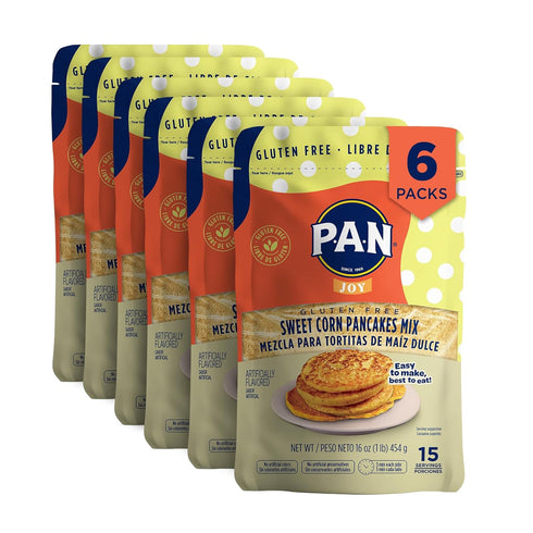 P.A.N Sweet Corn Pancakes Mix Gluten Free Easy to Prepare 1 lb