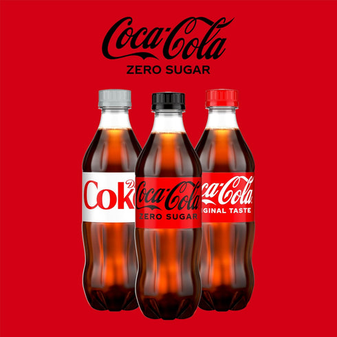 16.9 oz, 6 Pack Coke Zero Sugar Diet Soda Soft Drink, fl