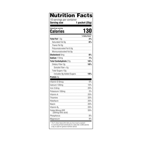 1.23 Oz, 10 Amazon Grocery, Apple & Cinnamon Instant Oatmeal, Ct