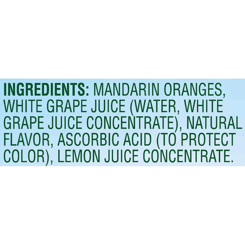 100% 12 Pack, 4 oz DEL MONTE Mandarin Oranges FRUIT CUP Snacks, in Juice