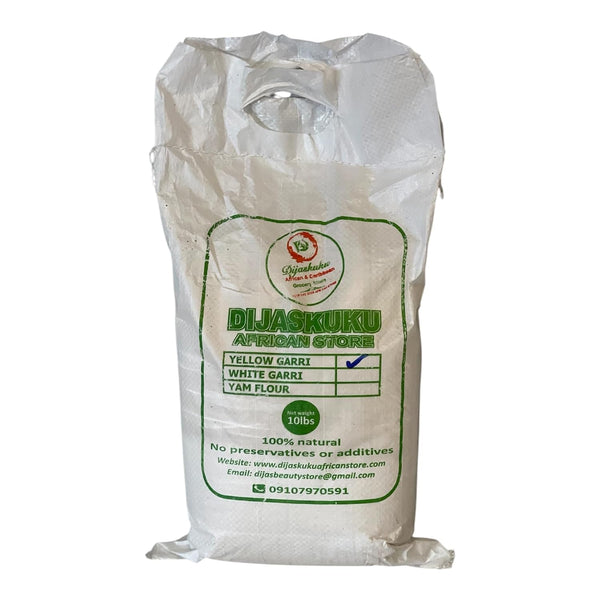 Generic Dijaskuku Yellow Garri, 100% Natural African Cassava Flour, 10 lbs
