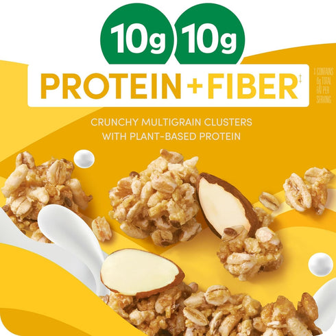 KD Chocolates G0 10g 10g 17.7oz Kashii Protein Cereal, Protein, Fiber, Honey Almond Flax Crunch, Box