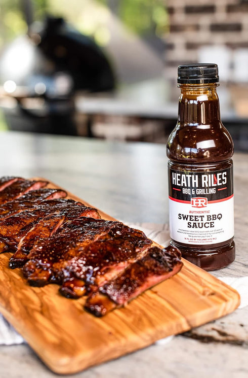 3 bottles,16 oz. Heath Riles BBQ Sauces, Sweet BBQ Sauce, Pit Master Barbecue Sauce For Meat, Marinades, Dressings