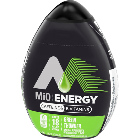 1.62 (Pack 12) MiO Energy Liquid Water Enhancer, Green Thunder, Ounce