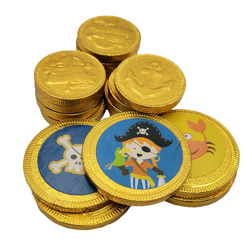 11 1.5oz (18 Pack) Fruidles St. Patrick's Chocolate Coins Pirates Theme - Made With Belgian Milk Chocolate - Coins Per