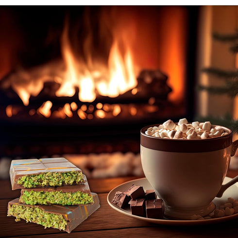 200g (Pack 4), 7.05 Oz. Luxury Dubai-Style Chocolate Bar of Rich & Exotic Gourmet Milk Chocolate, with Pistachio Butter