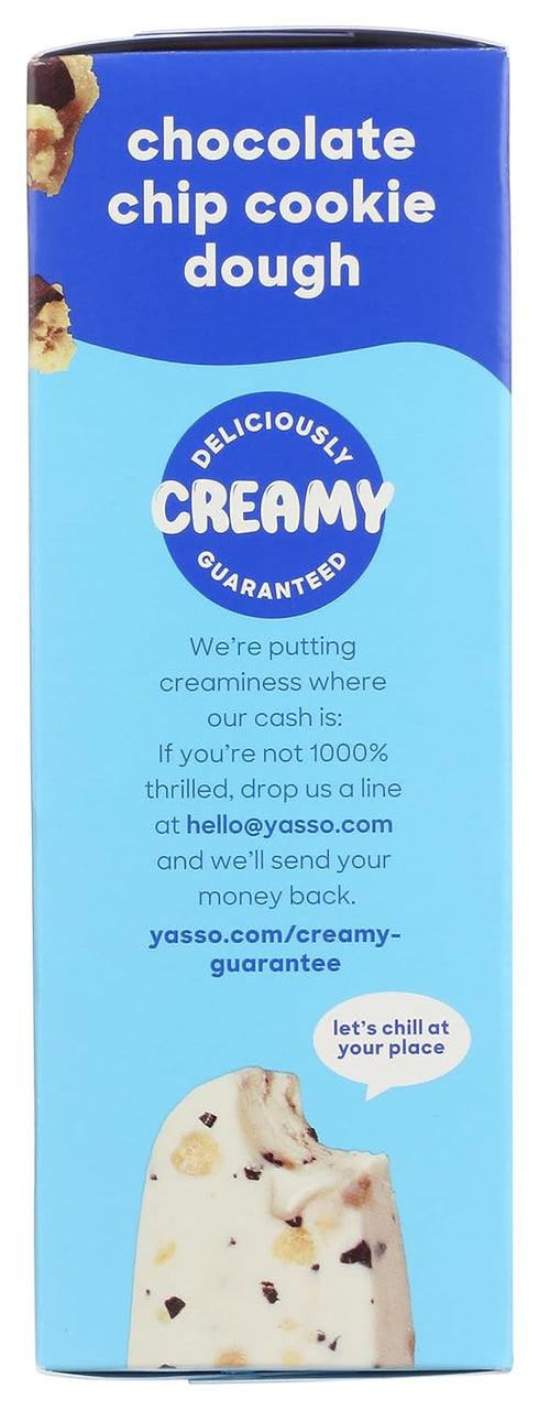 Frozen 14 YASSO Chocolate Chip Cookie Dough Greek Yogurt Bars, FZ