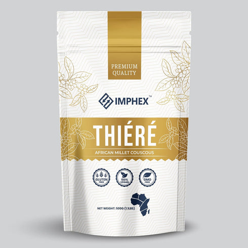 500g (1.1 Imphex Thiere | Cherreh | African Millet Couscous For Dinner | Pound) | Vegan | Gluten Free | Non GMO