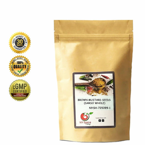 5 (lbs.) Brown Mustard Seeds (Sarso Whole) - Whole Mustard Seeds - Mustard Seed - Mustard Seeds for Cooking - Whole